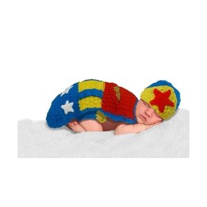 Baby Crochet Diaper Cover Wonder Woman Costume